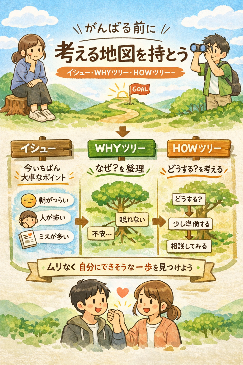 がんばる前に「考える地図」を持とう 〜イシュー・WHYツリー・HOWツリーという考え方〜