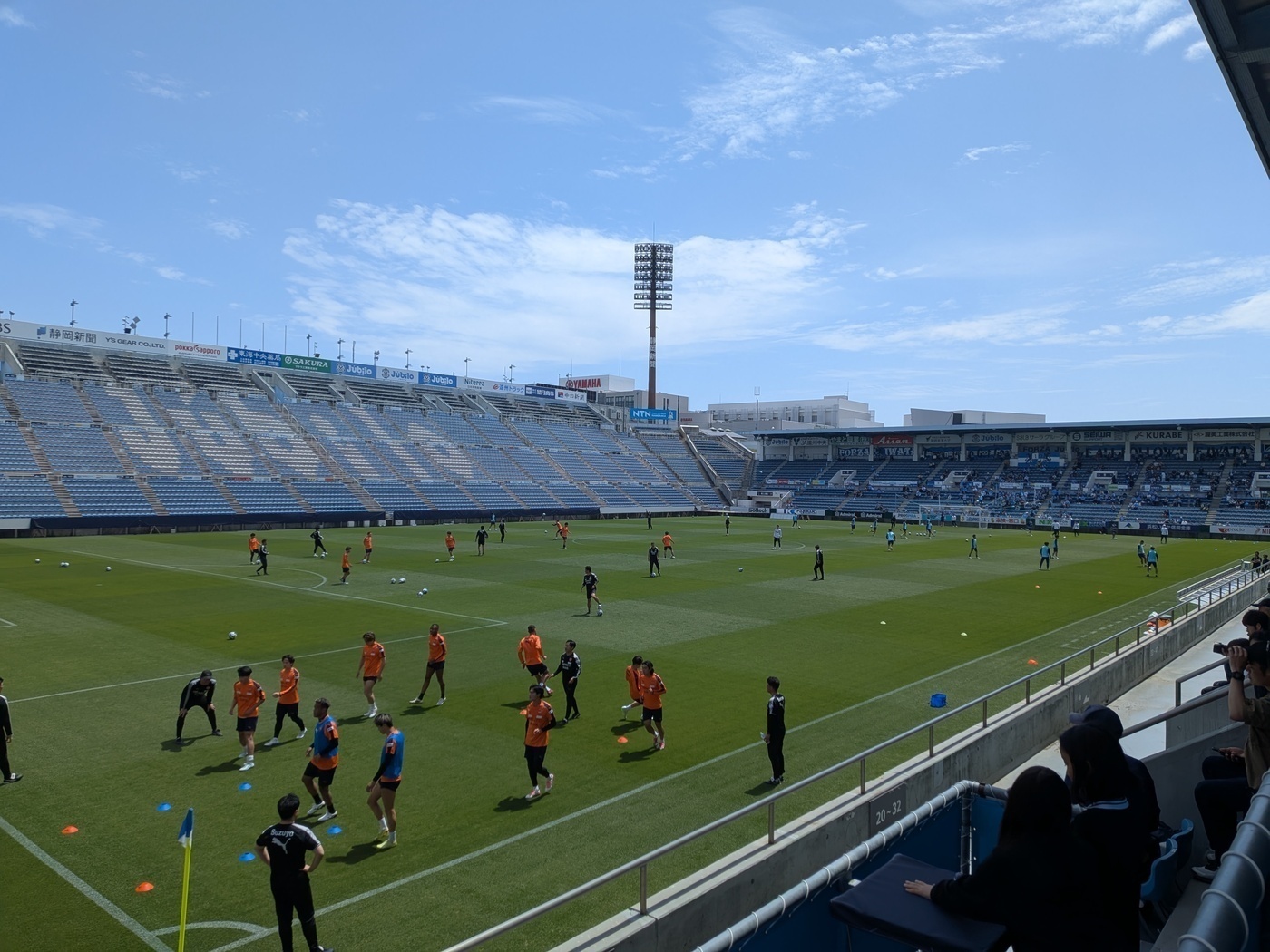 支援員の休日｜ジュビロvsエスパルス！静岡ダービー（練習試合）を観戦してきました⚽️🔥