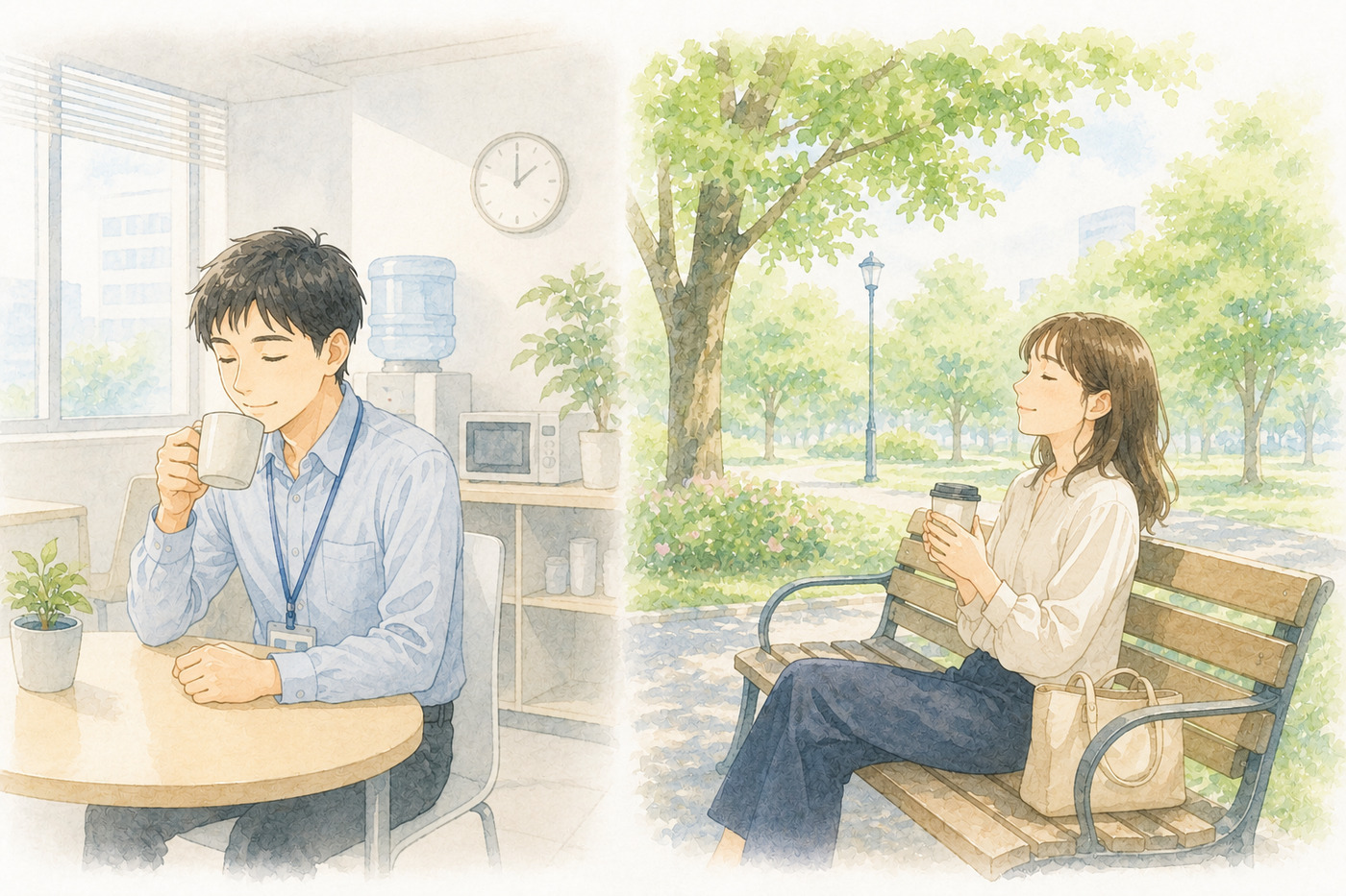 午後に向けて、昼休みの過ごし方♪