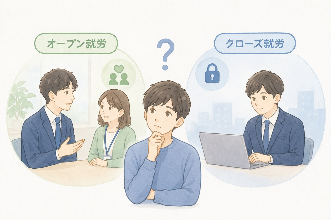 オープン就労とクローズ就労