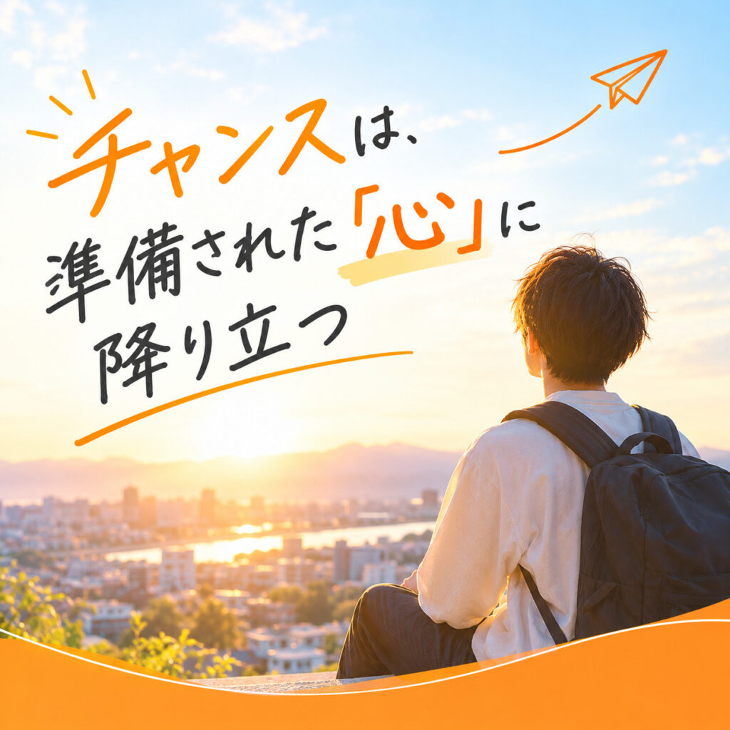 またアニメの🏐シリーズ！チャンスは、準備された心に降り立つ。