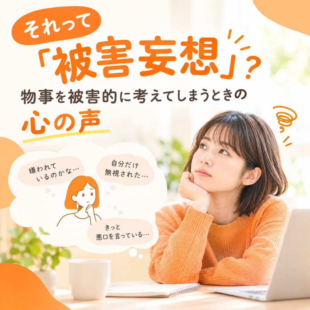 それって「被害妄想」？物事を被害的に考えてしまうときの心の声
